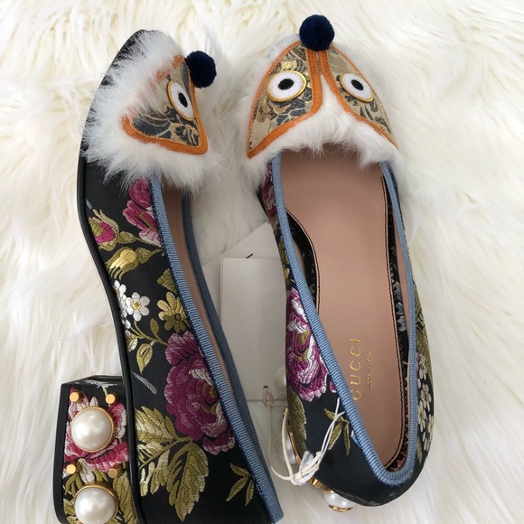 Gucci Kimberly embellished Heels Sz 39.5 - Picture 7 of 11